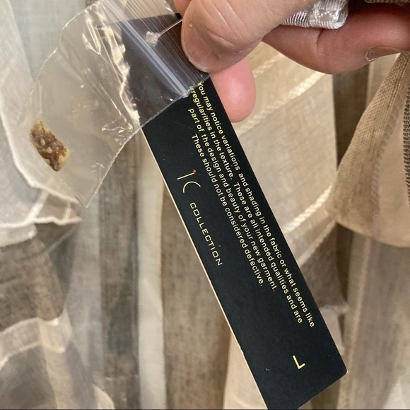 𝅺IC by Connie K Sz L Open Front Kaftan  Kimono Top Oversized 3/4 Sleeves NWT - Picture 5 of 15